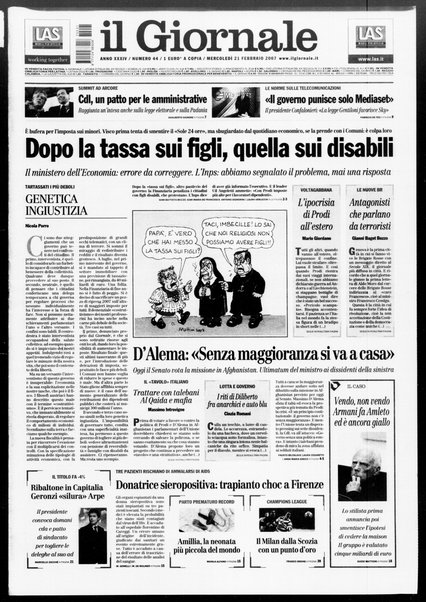 Il giornale : quotidiano del mattino